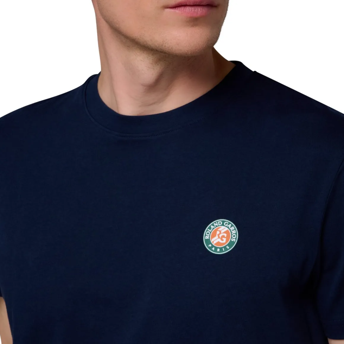 Roland-Garros T-shirts-T-shirt mosaïque homme 23 - Marine