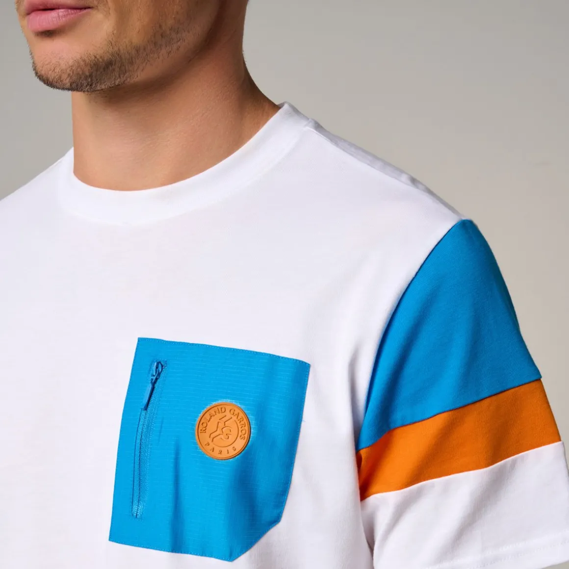 Roland-Garros T-shirts-T-Shirt Pop Energy homme - Blanc