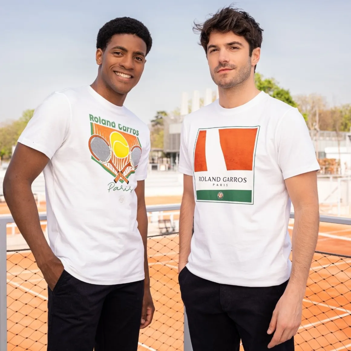 tshirt_raquettes_homme_rolandgarros__blanc_2.webp Roland-Garros T-shirts-T-Shirt Raquettes homme - Blanc