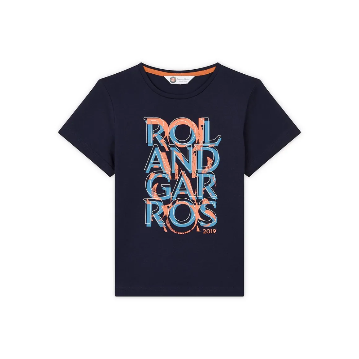Roland-Garros Hauts-T-shirt signature 2019 garçon - marine
