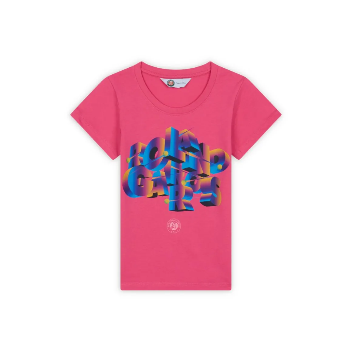Roland-Garros Hauts-T-Shirt Signature fille - Rose