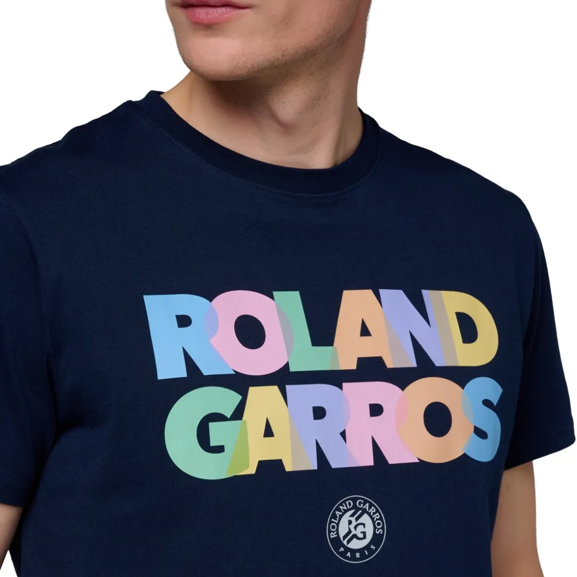 Roland-Garros T-shirts-T-shirt Signature homme - Marine