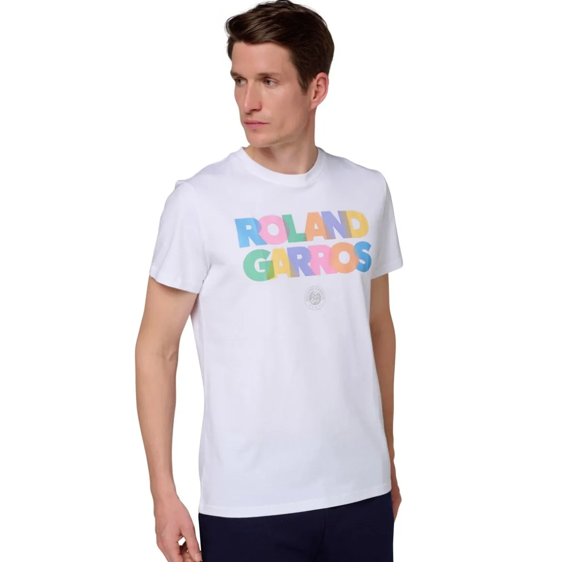 Roland-Garros T-shirts-T-shirt Signature homme - Blanc