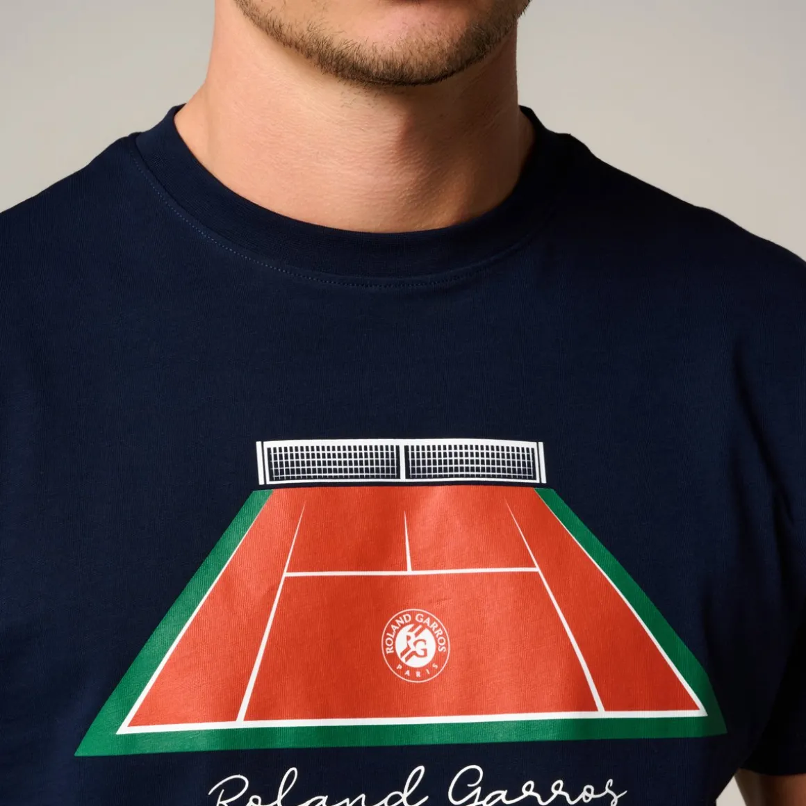 Roland-Garros T-shirts-T-Shirt Terrain homme - Marine