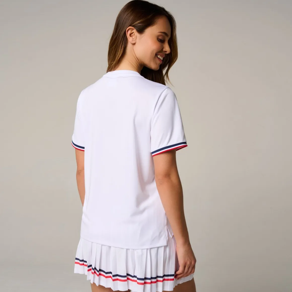 Roland-Garros T Shirts & Débardeurs-T-shirt Tricolore femme - Blanc