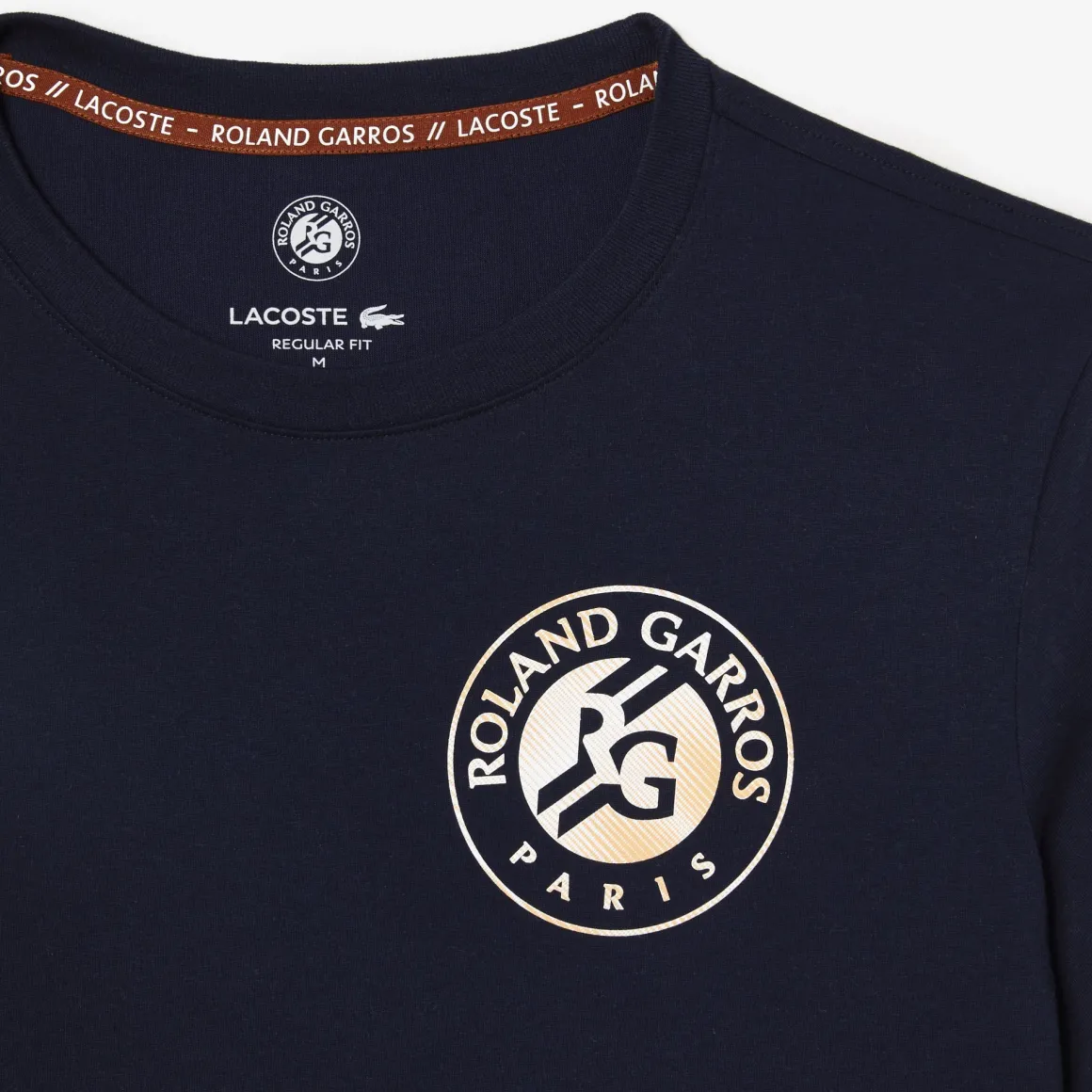 tshirt_unisexe_lacoste_pour_rolandgarros__marine_4.webp Roland-Garros T Shirts & Débardeurs | T-shirts-T-shirt Unisexe Lacoste pour - Marine