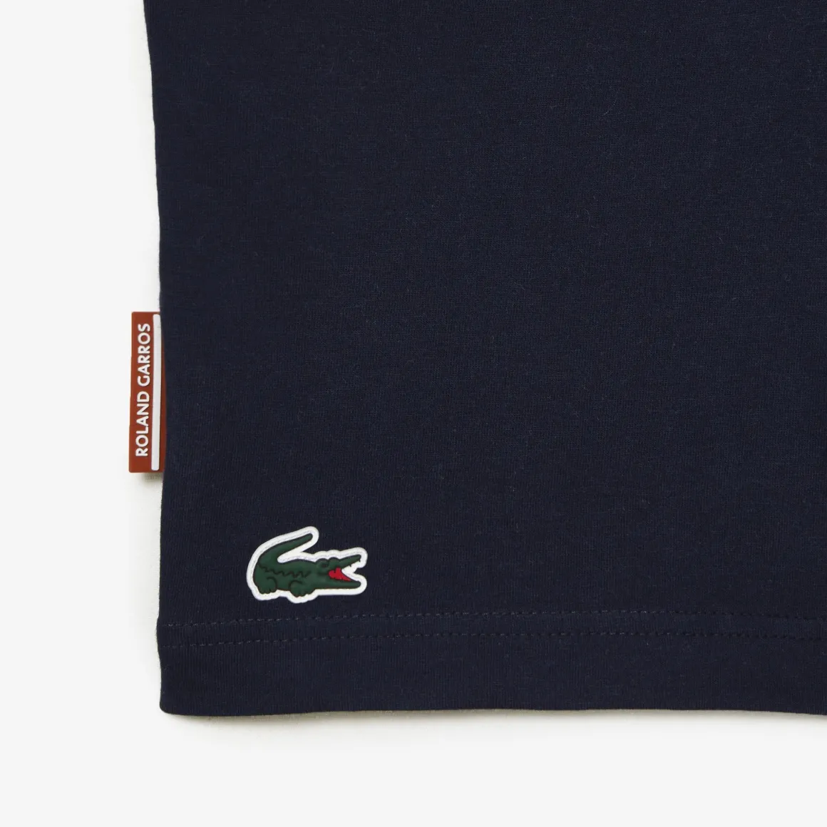 tshirt_unisexe_lacoste_pour_rolandgarros__marine_5.webp Roland-Garros T Shirts & Débardeurs | T-shirts-T-shirt Unisexe Lacoste pour - Marine