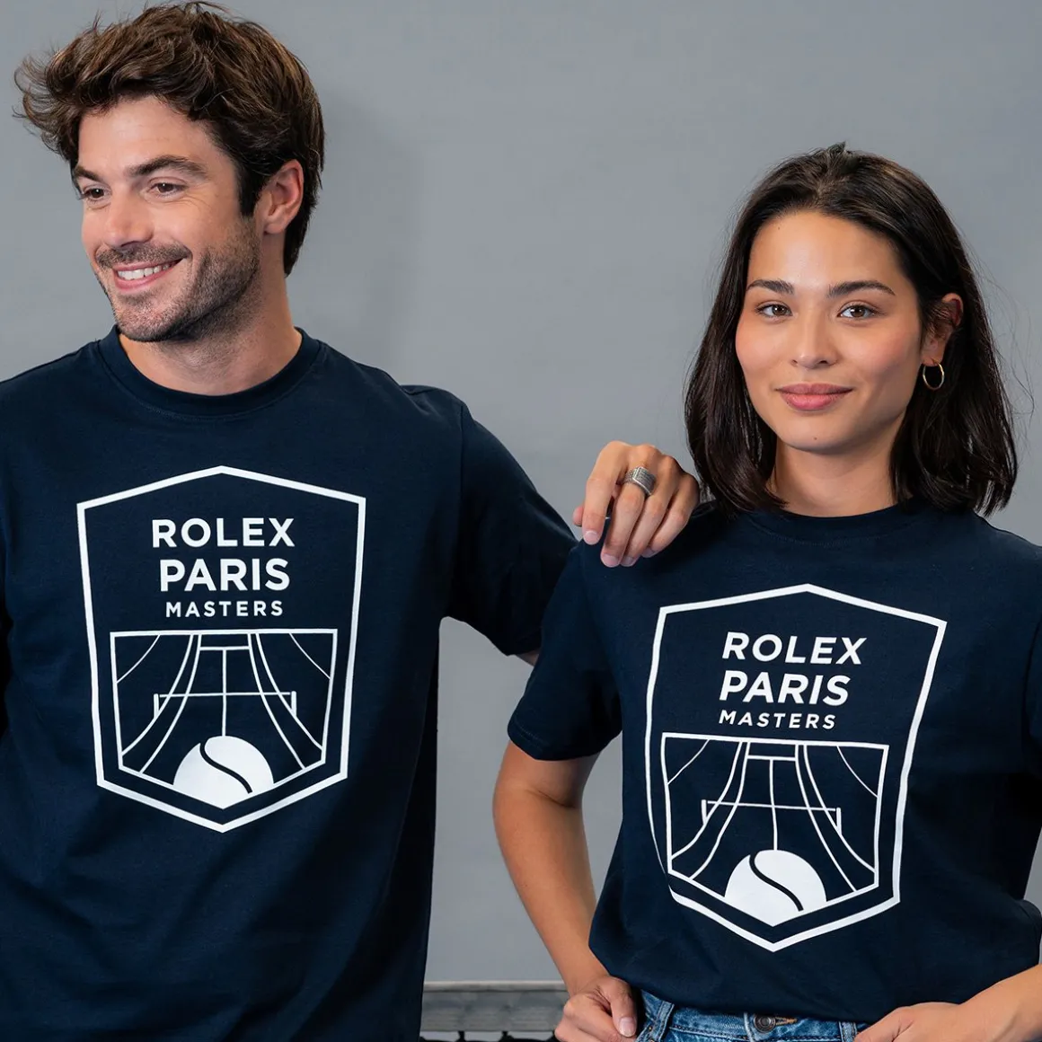Roland-Garros T-shirts-T-shirt unisexe Rolex Paris Masters - Marine