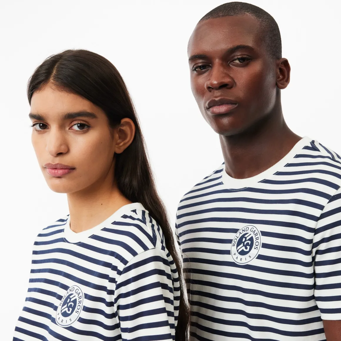 Roland-Garros T Shirts & Débardeurs | T-shirts-T-shirt Unisexe Ultra-Dry Sport édition Roland Garros - Blanc & Marine