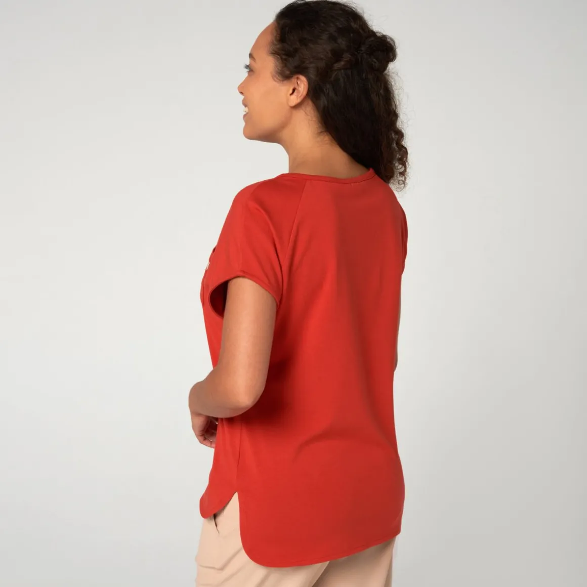 tunique_femme_rolandgarros__terre_battue_4.webp Roland-Garros T Shirts & Débardeurs-Tunique femme - Terre battue