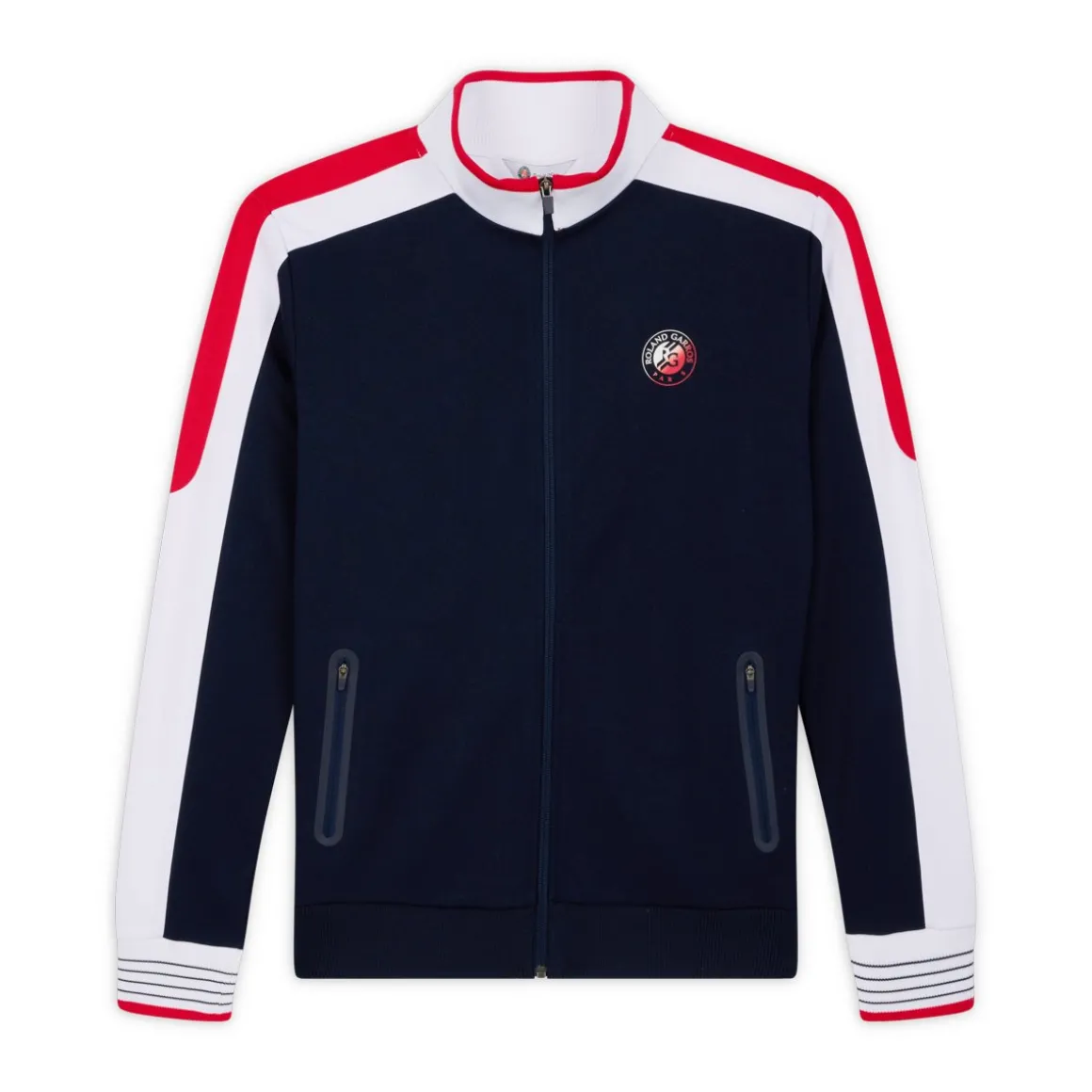 Roland-Garros Vestes | Vestes-Veste Tricolore unisexe - Blanc