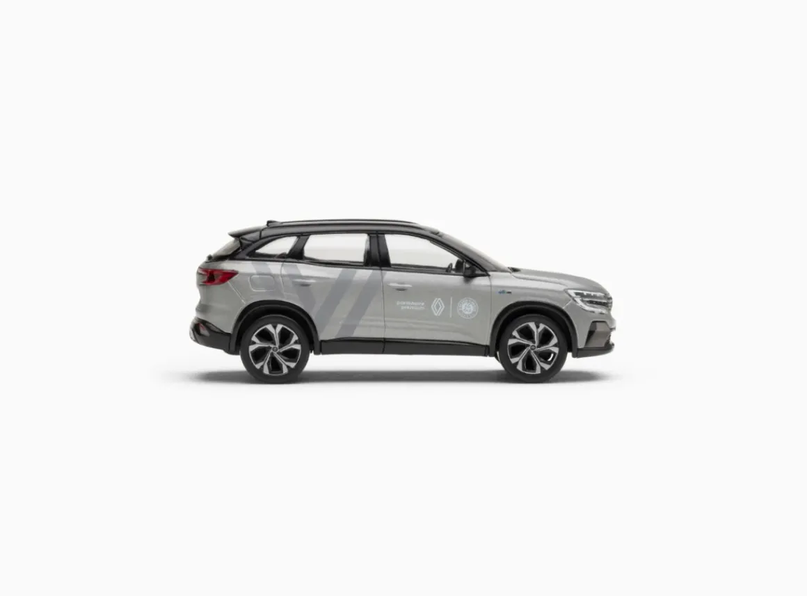 Roland-Garros Accessoires-Voiture Miniature Renault Austral e-tech esprit Alpine x 2023 1/43 - Gris