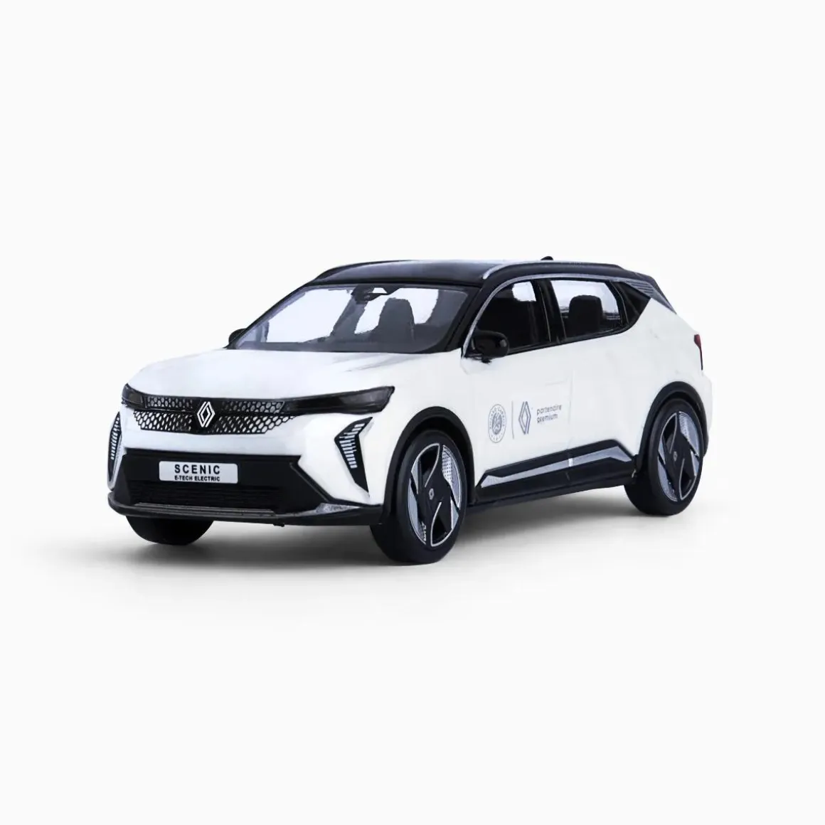 Roland-Garros Accessoires-Voiture Miniature Renault Scenic e-tech 2024 1/43 - Blanc