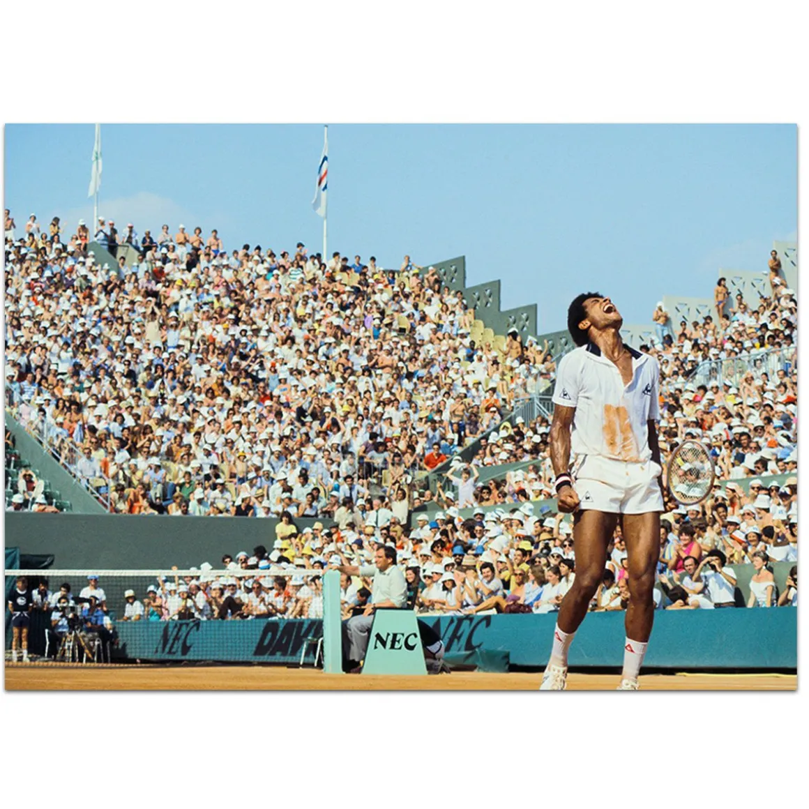 Roland-Garros Papeterie-Yannick Noah - Couleur - 30x40cm